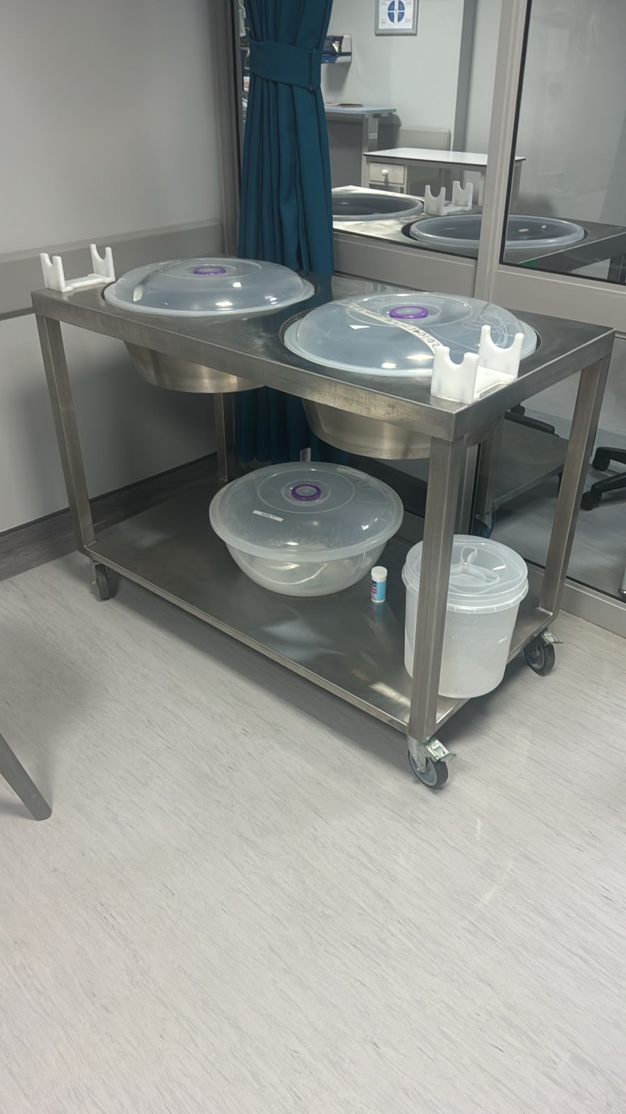 Medical Bowl Stand Trolley